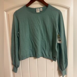 Roxy Women's Light Teal Crewneck Sweatshirt